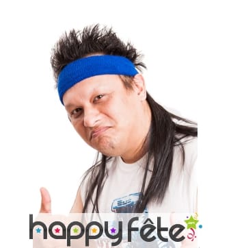 Bandeau bleu avec coupe mulet