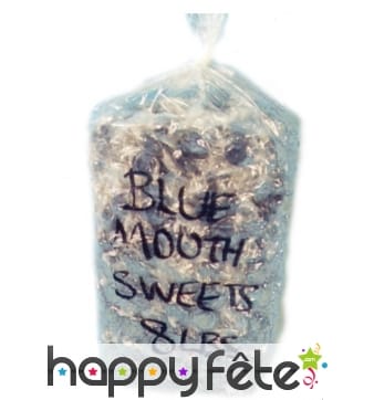 Bonbons bouches bleu