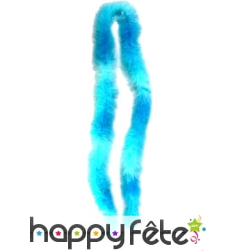 Boa bleu ciel et turquoise de 2m