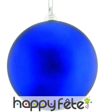 Boule bleue de Noel 10cm