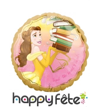 Ballon Belle La Belle et la bête rond de 43 cm