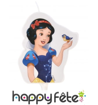 Bougie Blanche Neige de 7,3cm