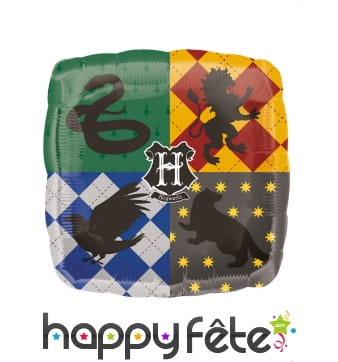 Ballon blasons Poudlard, 68 x 63 cm