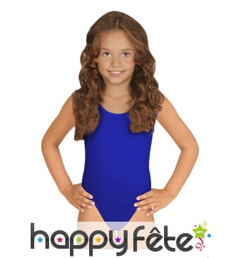 Body bleu pour enfant, sans manches