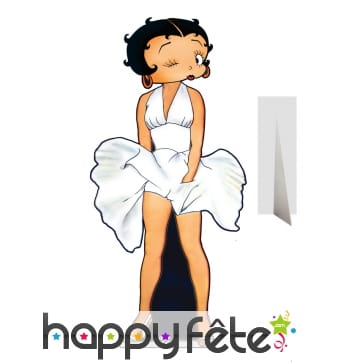 Betty boop robe de marilyn en carton plat