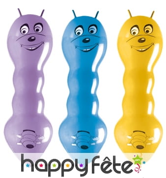 Ballons chenilles avec petites antennes