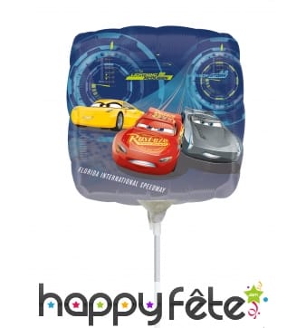 Ballon carré Cars de 23 cm