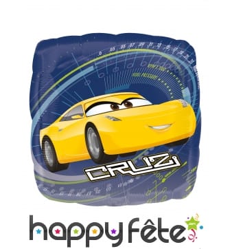 Ballon carré Cruz Cars de 43 cm