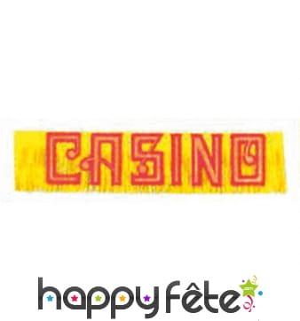 Bannière casino de 120 cm