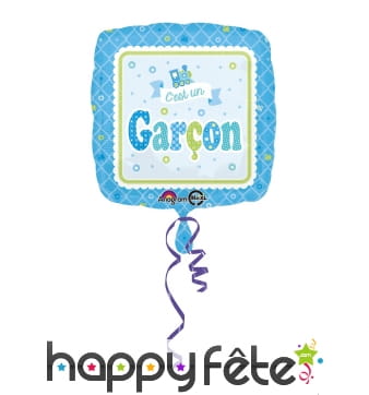 Ballon c'est un garçon, carré