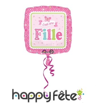 Ballon c'est une fille, carré