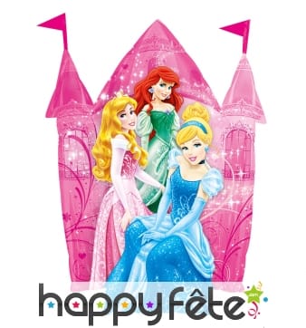 Ballon château et princesses Disney