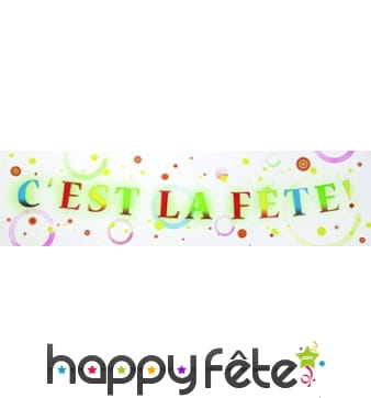 Banderole c'est la fête de 244cm