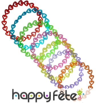 Bracelet coeur et paillettes