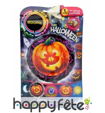 Ballon citrouille lumineuse