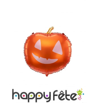 Ballon Citrouille Orange Aluminium 40cm