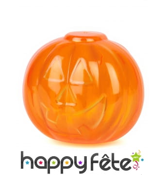 Boite citrouille orange transparent de 5cm