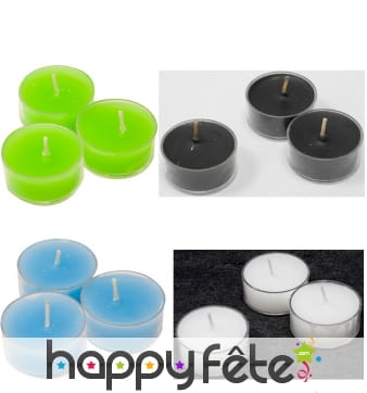 Bougies chauffe-plats, par 6