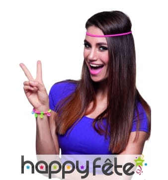 Bracelet coloré peace and love