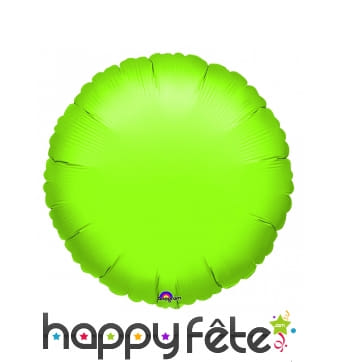 Ballon citron vert rond en alu de 45cm