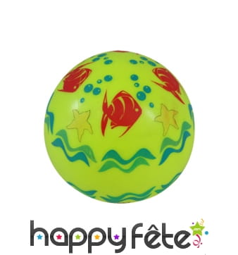 Balle de 14cm décorée de poissons