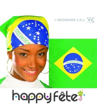 Bandana dreapeau brésil