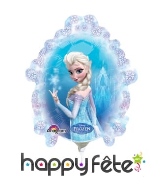 Ballon de Elsa la reine des neiges, sur tige
