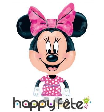 Ballon de Minnie Mouse avec grosse tête, 78 cm