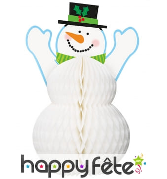Bonhomme de neige centre de table, 30cm