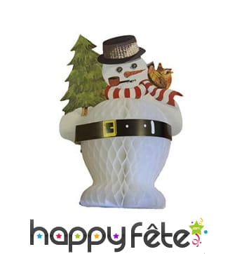 Bonhomme de neige en papier
