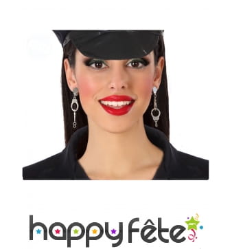 Boucles d'oreille menottes pour femme
