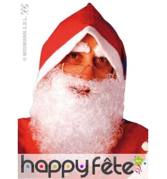 Barbe de pere Noël en nylon frisé