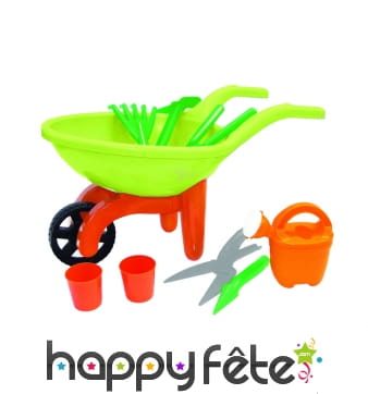 Brouette de plage pour enfant et accessoires