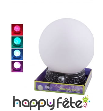 Boule de voyante sonore et lumineuse 20cm