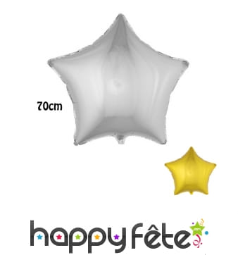 Ballon étoile aluminium de 68cm