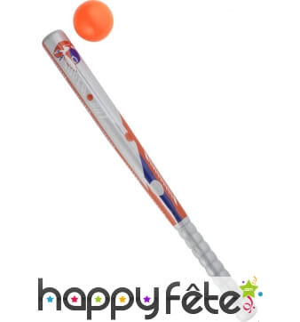 Balle et batte de baseball