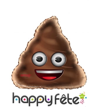 Ballon émoticone caca de 80cm