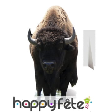 Bison en carton taille réelle