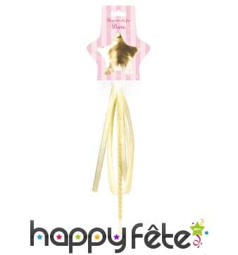 Baguette étoile dorée