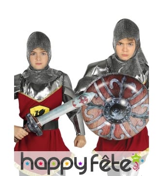 Bouclier et épée gonflables pour enfant