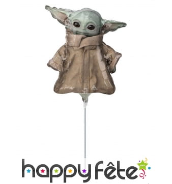 Ballon en forme de bébé Yoda de 23cm