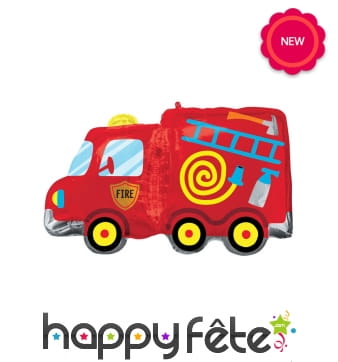 Ballon en forme de camion de pompier, 102cm