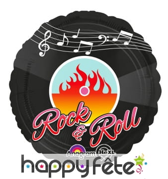 Ballon en forme de disque rock'n roll