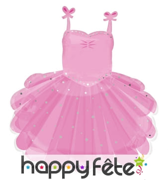 Ballon en forme de robe rose de ballerine