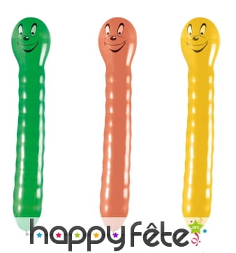 Ballons en forme de chenille