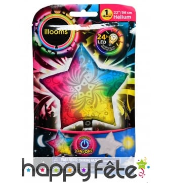 Ballon étoile LED lumineuse de 50cm