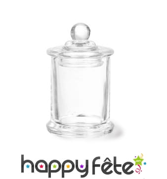 Bonbonnière en verre de 9 x 6cm