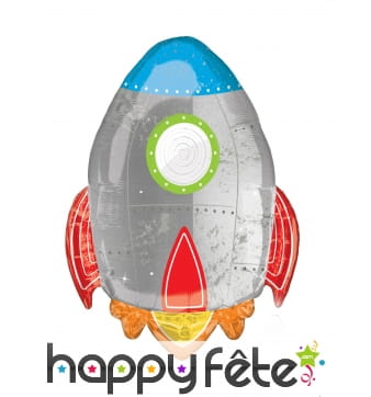 Ballon fusée de 73cm, en aluminium