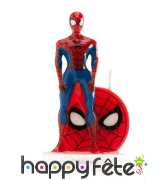 Bougie figurine de Spiderman, 6cm