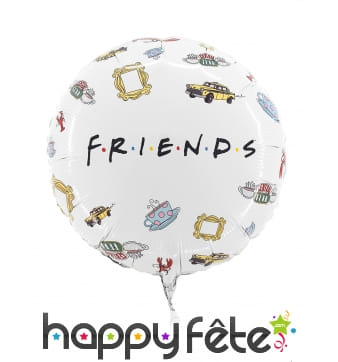 Ballon Friends rond en alu, 45cm